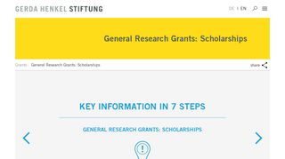 
                            8. Application for research scholarships | Gerda Henkel Stiftung