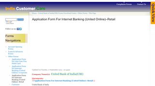 
                            12. Application Form For Internet Banking (United Online)–Retail ...