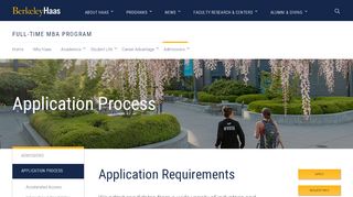 
                            3. Application | Full-Time MBA | Berkeley Haas