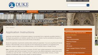 
                            7. Application Instructions | Duke Graduate School