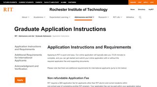 
                            13. Application Instructions & Requirements