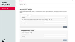 
                            8. Application / Login :: Studis Unibe