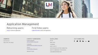 
                            5. Application Management - Admissions - LIM College