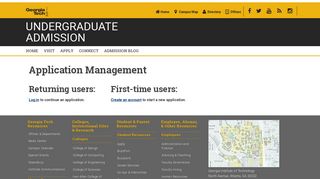 
                            3. Application Management - Georgia Tech Admissions