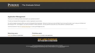 
                            11. Application Management - The Graduate School - Purdue University