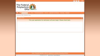 
                            8. Application Online - Federal Polytechnic Offa Portal