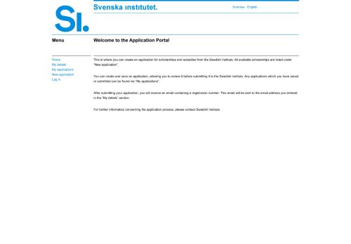 
                            1. Application Portal - Swedish Institute