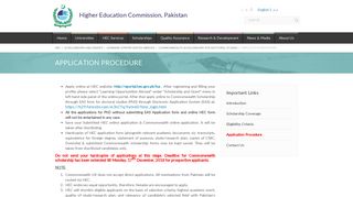 
                            5. Application Procedure - HEC