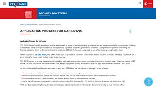 
                            6. Application Process for Car Loans - Yes Bank