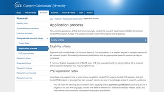 
                            4. Application Process | GCU - Glasgow Caledonian University
