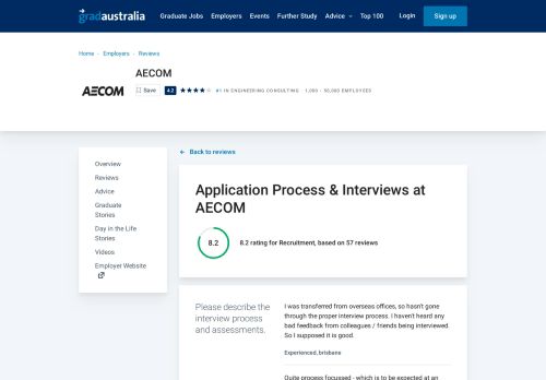 
                            12. Application Process & Interviews at AECOM - GradAustralia