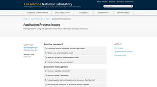 
                            12. Application Process Issues - Los Alamos National Lab