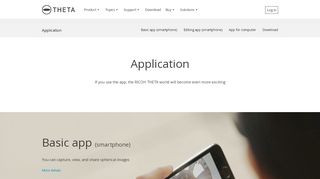 
                            4. Application | RICOH THETA