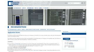 
                            8. Application-Server - Rechenzentrum - Universität Würzburg