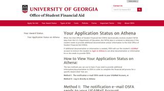 
                            8. Application Status on Athena | Your Award Status | Home