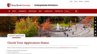 
                            2. Application Status | Undergraduate Admissions - Stony Brook University