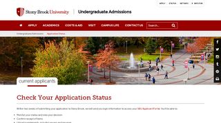 
                            12. Application Status | Undergraduate Admissions - Stony ...