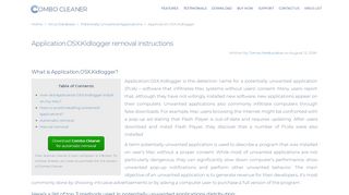 
                            10. Application.OSX.Kidlogger – Removal instructions - Combo Cleaner