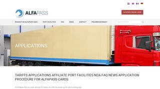 
                            8. Applications - Alfapass