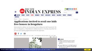 
                            12. Applications invited to avail one lakh free ... - New Indian Express