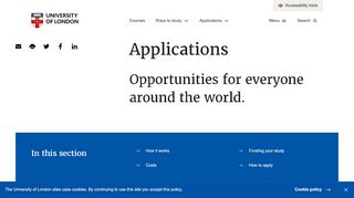 
                            2. Applications | University of London