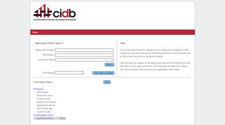 
                            3. ApplicationStatusSearch - CIDB Register of Contractors