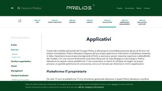 
                            2. Applicativi | Prelios Corporate Website