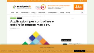 
                            10. Applicazioni per controllare e gestire in remoto Mac e PC - Macitynet.it