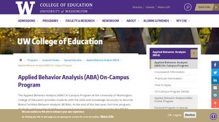
                            7. Applied Behavior Analysis (ABA) On Campus Program | UW College ...