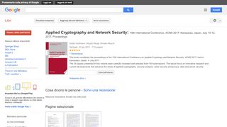 
                            6. Applied Cryptography and Network Security: 15th International ... - Risultati da Google Libri