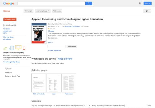 
                            13. Applied E-Learning and E-Teaching in Higher Education