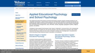 
                            11. Applied Educational Psychology: School Psychology | Webster ...