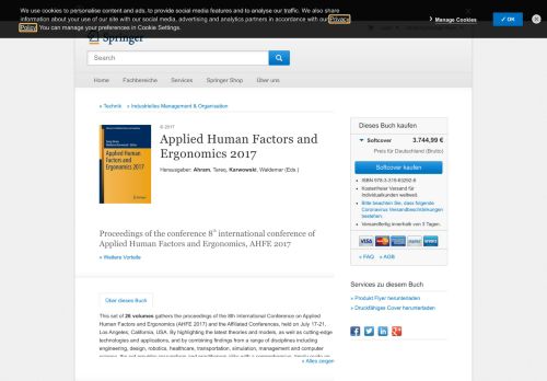 
                            4. Applied Human Factors and Ergonomics 2017 | Tareq Ahram | Springer