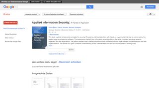 
                            12. Applied Information Security: A Hands-on Approach