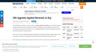 
                            9. Applied Materials, Inc. (NASDAQ:AMAT) - UBS Upgrades Applied ...