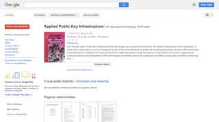 
                            7. Applied Public Key Infrastructure: 4th International Workshop: ... - Resultado da Pesquisa de livros Google