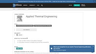 
                            7. Applied Thermal Engineering | Publons