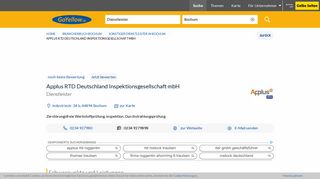 
                            5. ▷ Applus RTD Deutschland Inspektionsgesellschaft mbH in Bochum ...