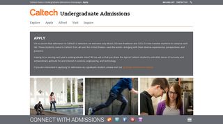 
                            6. Apply - Caltech Undergraduate Admissions