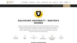 
                            10. Apply | Dalhousie University | Master's Degree | Indian Students