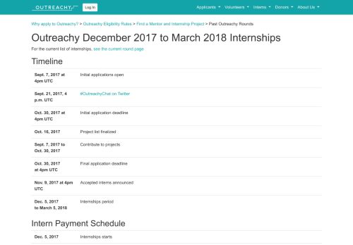 
                            12. Apply | December 2017 to March 2018 Projects - Outreachy