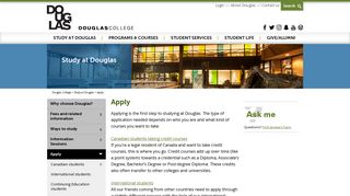 
                            10. Apply - Douglas College