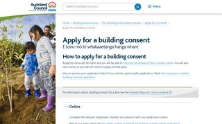 
                            12. Apply for a building consent - Auckland Council