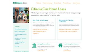 
                            3. Apply for a Home Mortgage Loan or Refinance Loan - Citizens One