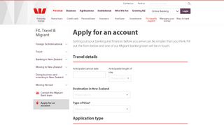 
                            5. Apply for a migrant account | International & Migrant - Westpac NZ