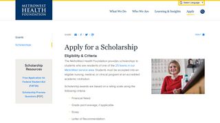 
                            5. Apply for a Scholarship - MetroWest Health Foundation