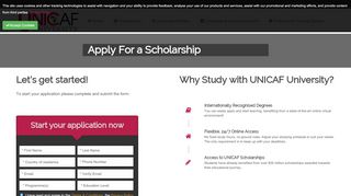 
                            8. Apply For a Scholarship | Unicaf University