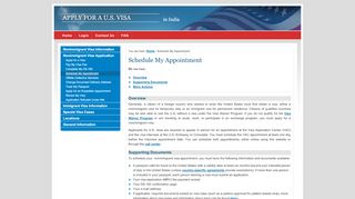 
                            3. Apply for a U.S. Visa | Schedule My Appointment - India (English)