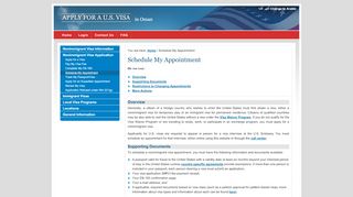 
                            2. Apply for a U.S. Visa | Schedule My Appointment - Oman  ...