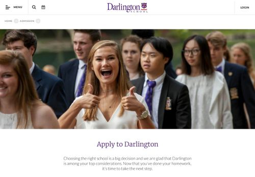 
                            13. Apply for Admission - Darlington School: Apply